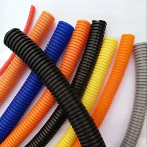 High Quality Flexible HDPE PP PA PVC 10mm-106mm Threaded Pipe Underground Corrugated Threading Pipe
