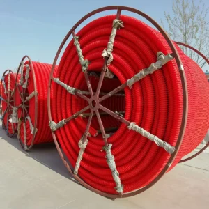 High Quality HDPE Corrugated Optic Duct Pipe Power Cable Conduit High Pressure Eco Friendly Industrial Grade Durability Flexible