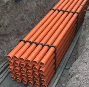 High Quality High Pressure Durable Flexible CPVC Electrical Conduit Pipe (ISO Standard DN50 DN125) for Ground Cable Protection
