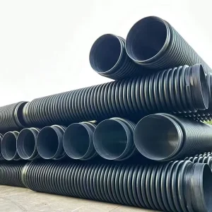 High Quality High Pressure Flexible HDPE Double Wall Corrugated Pipes Drainage Sewage Construction Industry ISO Standard
