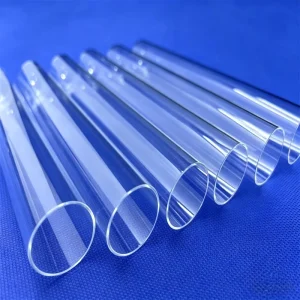 High Quality High Temperature Corrosion Resistant Clear Quartz Twin Tube Reactor Welding Bending Polished Surface 2cm Diameter