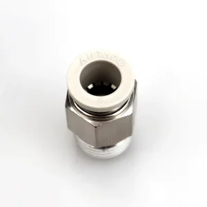 High Quality Lightweight 8mm Quick Access Connector Pneumatic Fitting PC8-02 Plastic Pipe 1/4″ Thread Made Zhejiang