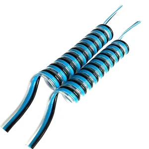 High Quality PU Double Row Spring Air Hose for Automation Equipment Pressurized Conveying Pipeline Parallel Telescopic