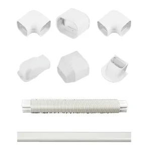 High Quality Plastic Flexible Air Conditioner Slim Duct PVC Pipe Cover Air Conditioner Spare Parts AC Air Conditional System