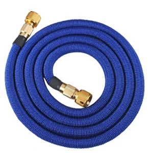 100ft Retractable Rubber/PVC Light Weight Garden Hose Reel High Pressure Flexible Durable Anti UV Watering