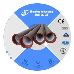 High Quality Socket Spigot Ductile Iron Pipe Class K9 Cement Lined Cast Iron Di Pipe For Water System