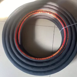 High Resistant Automotive Braided Epdm Flexible Intake Air Rubber Hose Black Smooth Engine Oil fuel Line Hose Braided Oil Hose