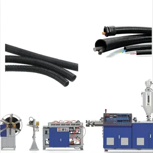 High Speed PE Single Wall Corrugated Pipe Machine Water Supply Pipe Drain HDPE Pipe Making Machine