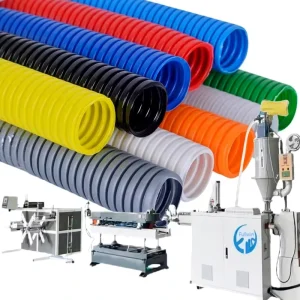 High Speed PP PE PVC Corrugated Pipe Making Machine Single Wall Corrugated Electrical Conduit Pipe Production Line