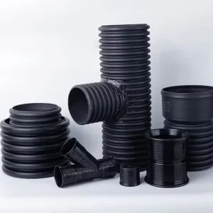 High Speed Single screw Motor PP PE DWC Double Wall Corrugated Pipe Making Machinery Automatic Water Gasoline Sewage Plastic