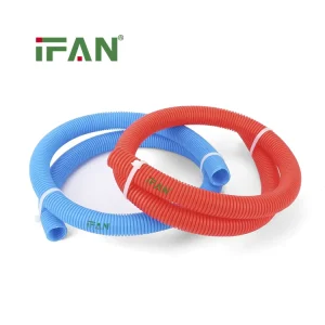 High Standard Multilayer Pex Al Pex Pipe Corrugated Pipe Tube Red Blue Color PE Hose Plumbing Plastic Corrugated Pipe