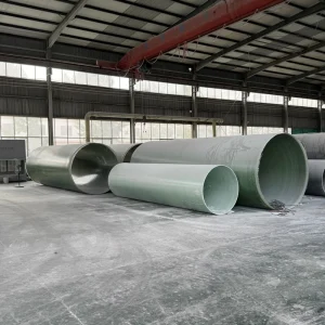 High Strength FRP Round Tube Glass Fiber Tube GRP Pipe for Corrosive Industrial Liquid Handling