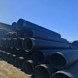 High Strength Flexible Durable Double Wall HDPE Corrugated Drainage Pipe DN300 DN2000