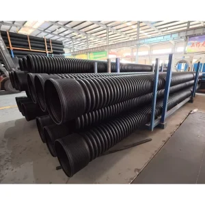 High Strength HDPE Double Wall Corrugated Pipe Anti Aging Wear Resistant Eco Friendly Farm Irrigation Sewage Drainage Tube