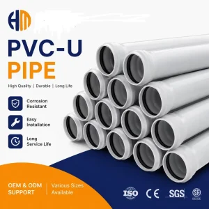 High Strength PVC-U Sewer Pipe for Underground Drainage System