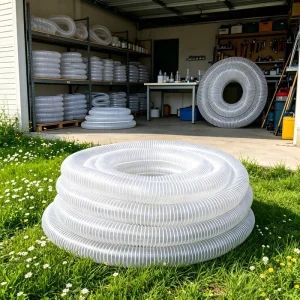 High Temperature Resistant Flexible PVC Steel Wire Reinforced Corrugated Hose Telescopic Ventilation Plastic Pipe