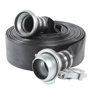 High Temperature Resistant Flexible TPU Layflat Hose Custom Length 200m Roll Polyester Braided Industrial Hose ISO Standard