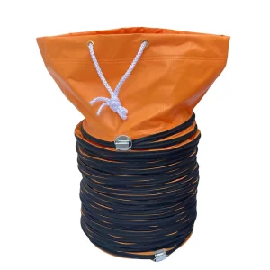 High Visibility Warning Orange PVC Air Duct Pipe Foldable Flexible Vent Tube for Tunnel Mining Welding Fume Removal