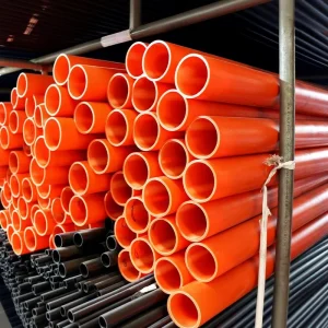 High Voltage Directly Buried MPP Power Cable Protection Pipe PU Material Electrical Engineering Use