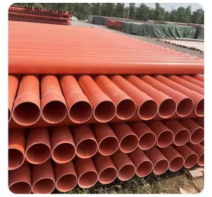 High Voltage Power Cable Protection PVC Pipe Good Heat Resistance Electrical Conduit Plastic Tubes