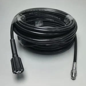 High-pressure Cleaning Hose with 5800 PSI Black PVC Flexible High-pressure Cleaning Vehicle Hose for Car Washing