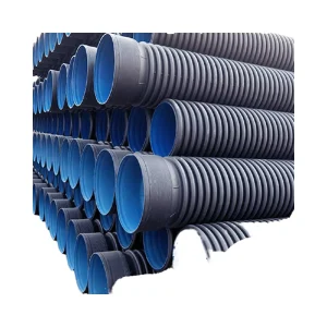 High-strength HDPE Double-wall Corrugated Pipe Sewage Anti-corrosion Water Pipe Thread City Plastic Drainage Pipe DN300 SN8