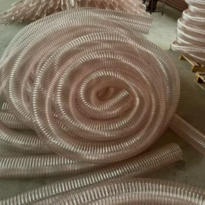 Highly Abrasion Resistant 2.5 Inch PU Ventilation Exhaust Flexible Pipe PU Air Duct Hose