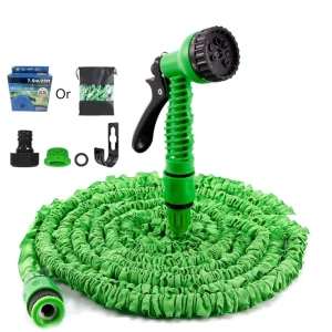 Highly Cost effective 50ft/75ft/100ft Garden Hose With 7 Function Spray Nozzle 3X Expanding Magic Hose For Garden Watering