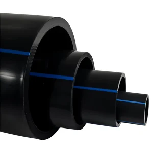 Highly Durable PE100 Black Plastic Water Supply Pipes High Pressure Drainage 50 Years Lifespan Hot Melting Connection