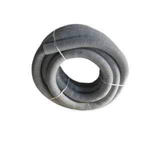 Hot Selling DN90mm HDPE Double Wall Corrugated Ventilation Pipe 50m Long Gray Flame retardant PE Pipe