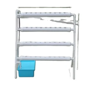 Hydroponic Grow System PVC Water Supply Pipe With 9 Holes 78 cm * 63 mm Shelf Life 3year