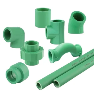 Hygiene Safety Corrosion Resistant PPR Pipes Fittings Low Pressure 10mm 50mm Plastic Plumbing Materials Weld Bushing Head