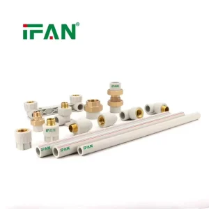 IFAN Assorted PPR Pipe Fittings Set Including Elbow Tee Socket Union Durable Leak Resistant for Hot Cold Water Plumbing Systems