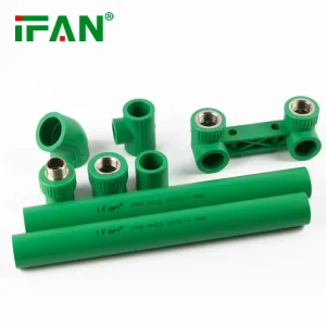 IFAN Factory Green Color PN25 100% Raw Material PPR Pipe 20mm Hot Cold Water Supply EN 15874 PPR Plastic Pipes