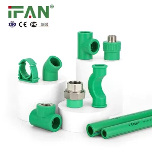 IFAN Free Sample PPR Pipe Fittings PN25 Elbow Tee Union Coupling Cap Socket Plastic PPR Fittings For Water
