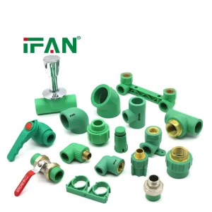 IFAN Hot Selling Plumbing Materials All Types of PPR Pipe Fittings PPR Pipes and Fittings Elbow PPR Fittings