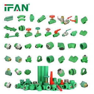 IFAN Manufacturer PPR Pipe And Fittings 20mm 25mm 32mm Plastic PPR Pipe Fittings Plumbing Materials Ppr Fittings
