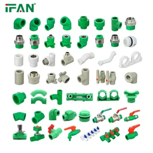 IFAN Manufacturer PPR Pipe Fitting PN25 Plumbing Materials Tee Elbow Coupling Adapters PPR Fittings