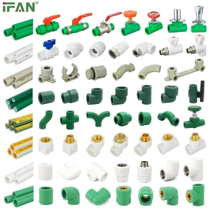 IFAN PPR Pipe Fittings Plumbing Accessories Plomberie PN25 Elbow Tee Coupling Union Plastic Plumbing Materials PPR Fittings