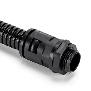 IP68 Waterproof Electrical Flexible Nylon Plastic Pipe Connector Wiring Joints PA6 Nylon AD13 AD15.8 Fitting Corrugated Conduit
