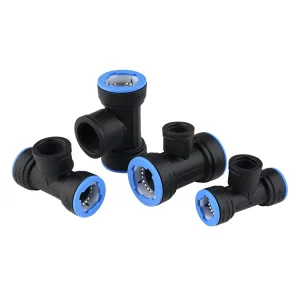 IRRIPLAST PN10 Irrigation Outdoor Cold Water HDPE PP Pipe Compression Female Tee PP Push In Fitting
