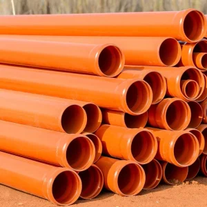 ISO Certified 200 mm 250 mm 300 mm U PVC Pipe Lightweight Water Supply Pipe Colorful Flexible High Pressure PVC Pipe