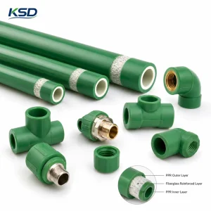 ISO Certified CE Approved Lead-Free Non-Toxic Potable Water Grade for Safe Residential Drinking PPR Glass Fiber Pipe