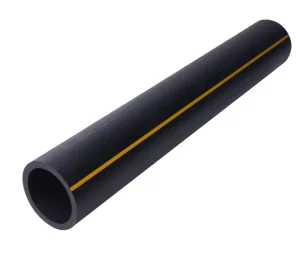 Imported Materials Are Corrosion resistant High Pressure Black HDPE Pipe with Yellow Stripes for Gas Supply