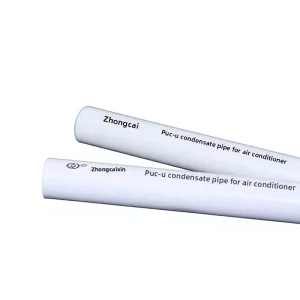 In stock PVC U Air conditioning Pipe DN25 and DN32 Socket type Condensate Drain Pipes