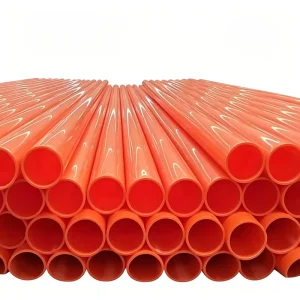 Industrial CPVC Flexible High Pressure Power Pipe for High Voltage Buried Electrical Cable Protection System