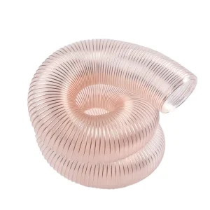 Industrial Flexible Polyurethane Vacuum Cleaner Air Duct Pipe Copper Plated Steel Wire PU Hose Ventilation Hose Plastic Tubes