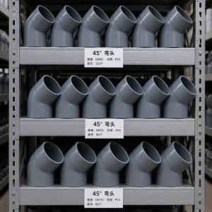Industrial Grade 45 Degree PVC Pipe Connector For High Pressure Water Supply And Plumbing System Solutions