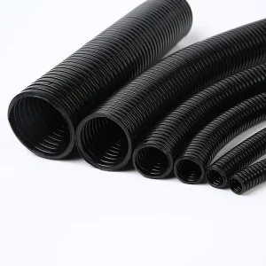 Industrial Grade Corrugated Plastic Tubes Flexible Hose Pipe with High Temperature Resistance for Electrical Wiring