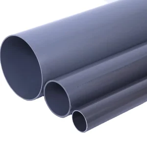 Industrial Gray PVC Water Delivery Pipe UPVC Chemical Flat Pipe with Acid Alkali Resistance ISO Certified Plastic Tubes
